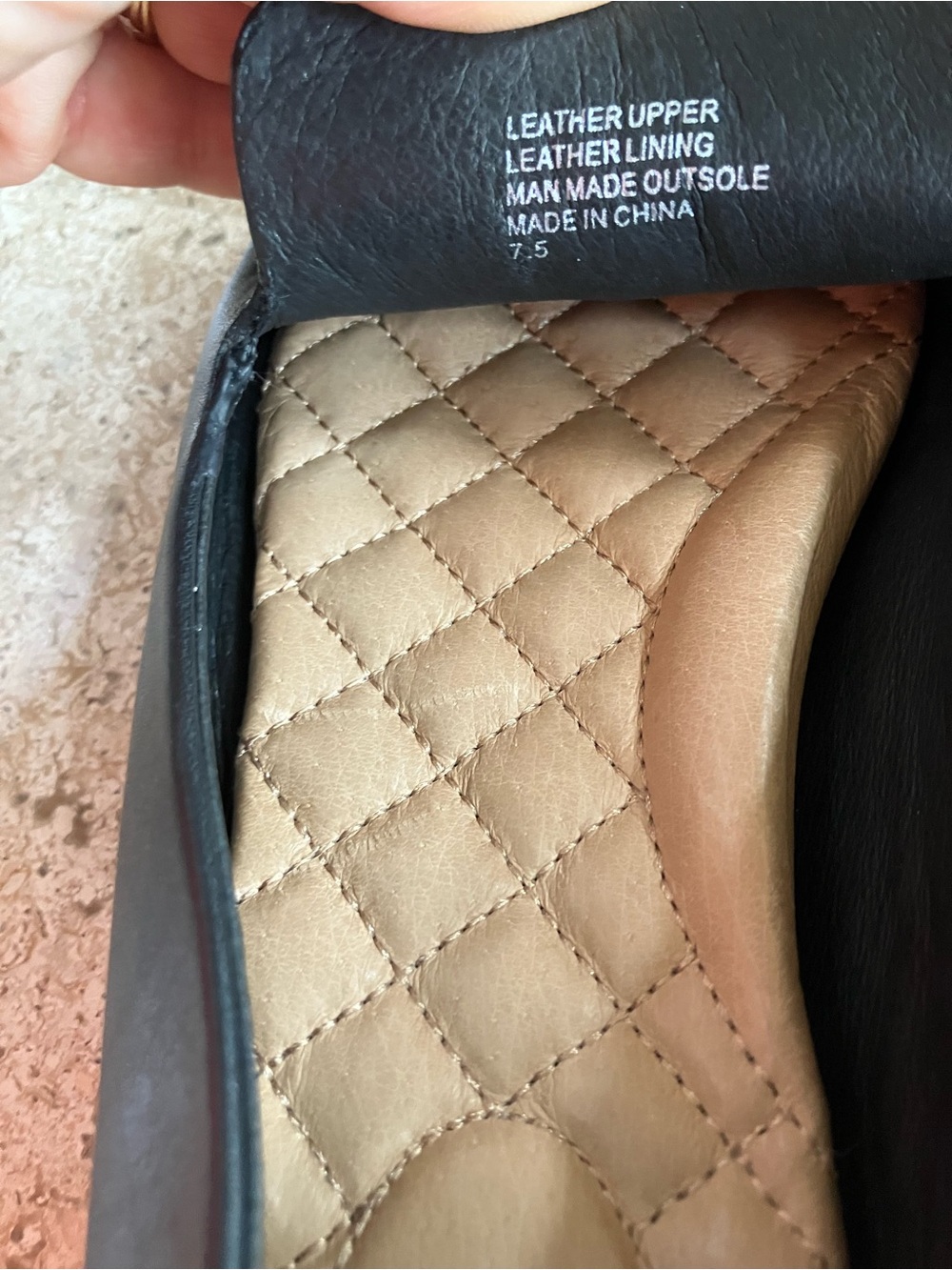 Birdies The Starling Loafer Black Leather Flats Quilted-Insole Flats (7.5) - Picture 7 of 8